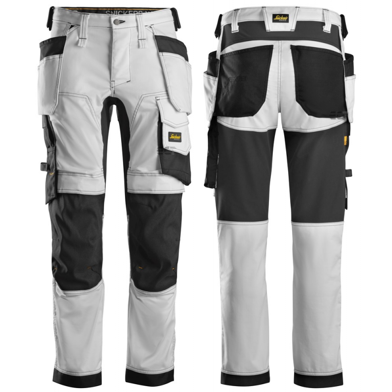 Spodnie 6241 stretch AllroundWork z workami kieszeniowymi kolor white/black rozm. 50 62410904050 SNICKERS WORKWEAR Spodnie 6241 stretch AllroundWork z workami kieszeniowymi kolor white/black rozm. 50 62410904050 SNICKERS WORKWEAR Bahcocentrum.pl