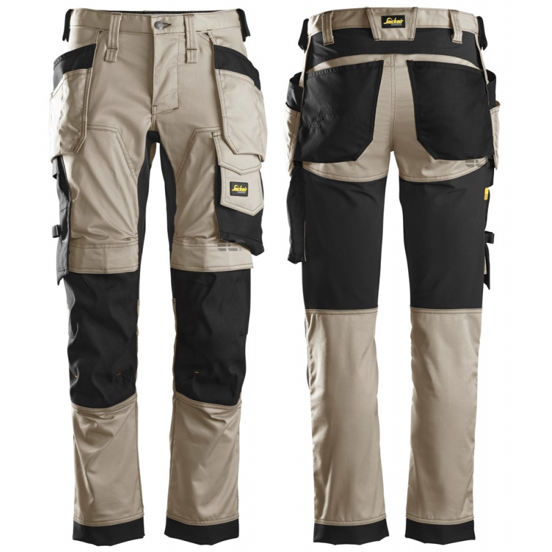 Spodnie 6241 stretch AllroundWork z workami kieszeniowymi kolor khaki/black rozm. 48 62412004048 SNICKERS WORKWEAR Spodnie 6241 stretch AllroundWork z workami kieszeniowymi kolor khaki/black rozm. 48 62412004048 SNICKERS WORKWEAR Bahcocentrum.pl