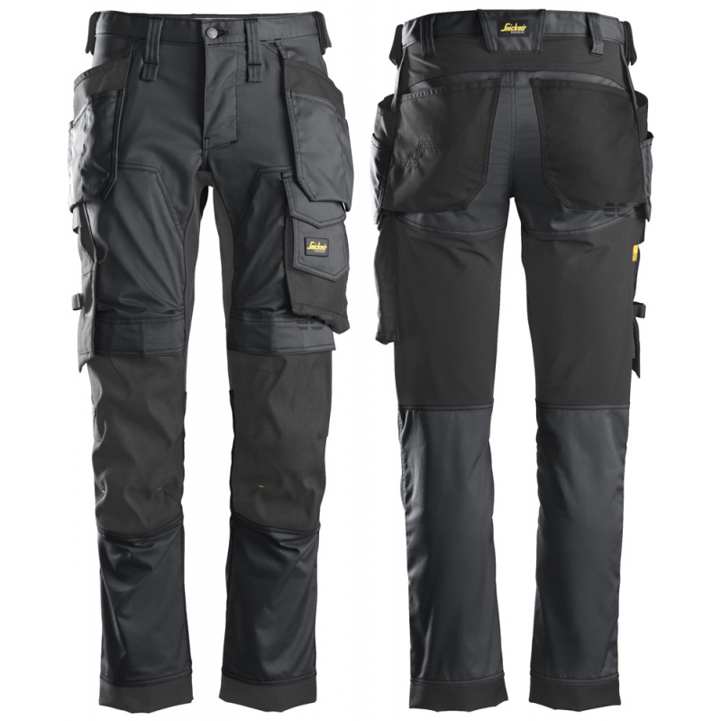 Spodnie 6241 stretch AllroundWork z workami kieszeniowymi kolor steel grey/black rozm. 60 62415804060 SNICKERS WORKWEAR Spodnie 6241 stretch AllroundWork z workami kieszeniowymi kolor steel grey/black rozm. 60 62415804060 SNICKERS WORKWEAR Bahcocentrum.pl