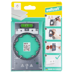 Szablon z libellą do zaznaczania i pozycjonowania 5975000 WOLFCRAFT