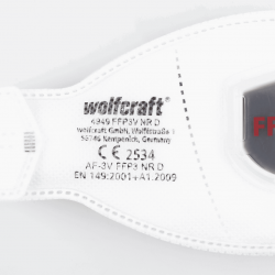 Maska ochronna składana FFP3 z zaworem 2 szt. 4949000 WOLFCRAFT
