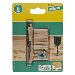Zestaw do połączeń kołkowych Ø 6 mm 2916000 WOLFCRAFT