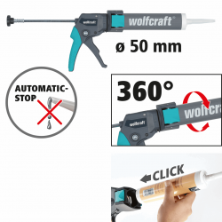 Pistolet wyciskacz do mas MG 310 4357000 WOLFCRAFT
