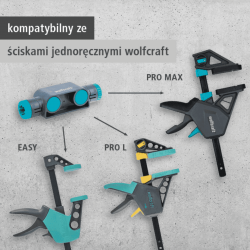 Adapter łączący do ścisków jednoręcznych 3039000 WOLFCRAFT