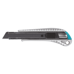 Nóż metalowy z odłamywanym ostrzem 18 mm, z czarnym ostrzem „Profi Sharp” 4306000 WOLFCRAFT
