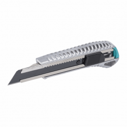 Nóż metalowy z odłamywanym ostrzem 18 mm, z czarnym ostrzem „Profi Sharp” 4306000 WOLFCRAFT