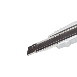 Nóż metalowy z odłamywanym ostrzem 9 mm, z czarnym ostrzem „Profi Sharp” 4305000 WOLFCRAFT