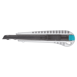 Nóż metalowy z odłamywanym ostrzem 9 mm, z czarnym ostrzem „Profi Sharp” 4305000 WOLFCRAFT