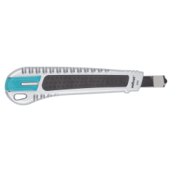 Nóż metalowy z odłamywanym ostrzem 9 mm, z czarnym ostrzem „Profi Sharp” 4305000 WOLFCRAFT