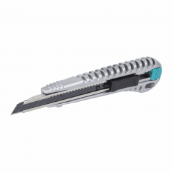 Nóż metalowy z odłamywanym ostrzem 9 mm, z czarnym ostrzem „Profi Sharp” 4305000 WOLFCRAFT