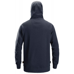 Bluza 8075 frotte Polartec® z kapturem AllroundWork kolor dark navy melange rozm. XL 80754500007 SNICKERS WORKWEAR