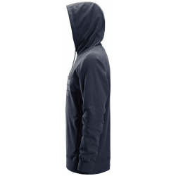 Bluza 8075 frotte Polartec® z kapturem AllroundWork kolor dark navy melange rozm. XL 80754500007 SNICKERS WORKWEAR
