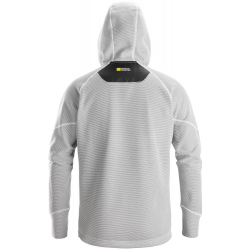 Bluza 8041 polarowa FlexiWork z kapturem kolor white/black rozm. M 80410904005 SNICKERS WORKWEAR