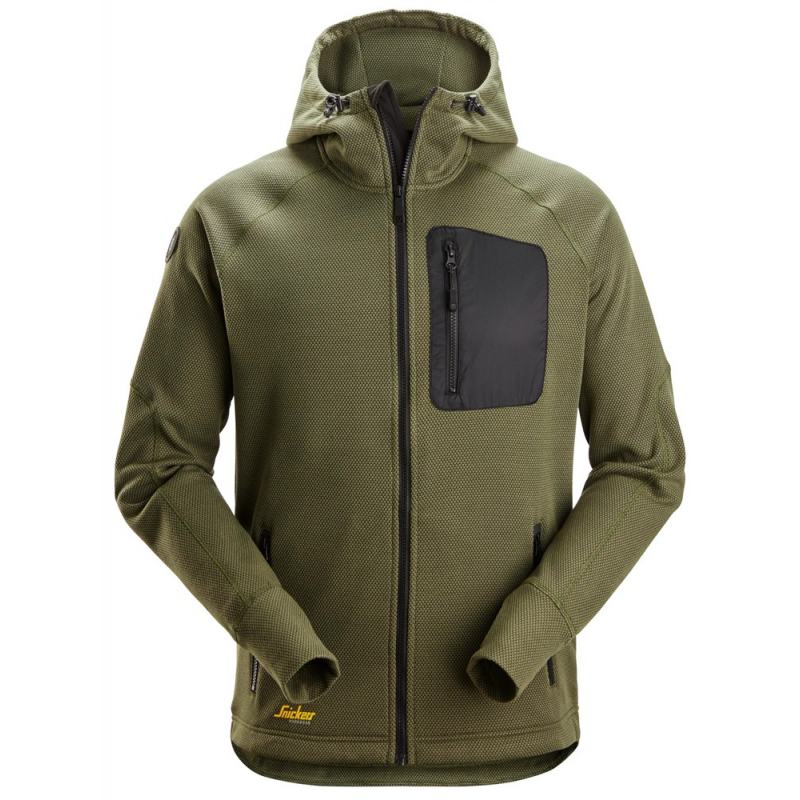 Bluza 8041 polarowa FlexiWork z kapturem kolor khaki green/black rozm. M 80413104005 SNICKERS WORKWEAR Bluza 8041 polarowa FlexiWork z kapturem kolor khaki green/black rozm. M 80413104005 SNICKERS WORKWEAR Bahcocentrum.pl