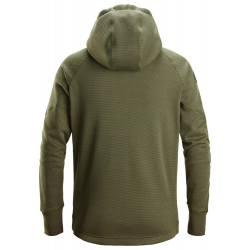 Bluza 8041 polarowa FlexiWork z kapturem kolor khaki green/black rozm. L 80413104006 SNICKERS WORKWEAR