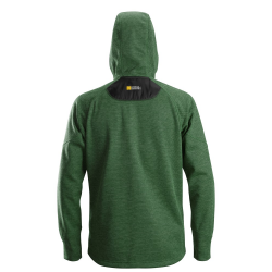 Bluza 8041 polarowa FlexiWork z kapturem kolor forest green/black rozm. XL 80413904007 SNICKERS WORKWEAR