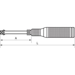 Pokrętło wkrętakowe 3/8'' 150 mm 7756MH BAHCO