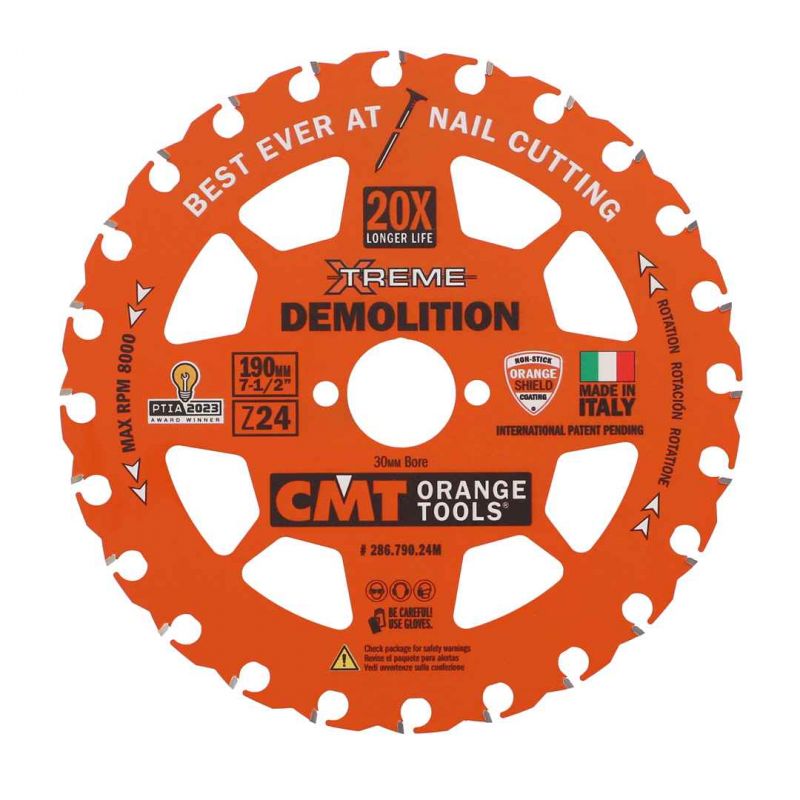 Tarcza pilarska do cięcia drewna Ø 190/30 mm 24 zęby 286.790.24M CMT Bahcocentrum.pl