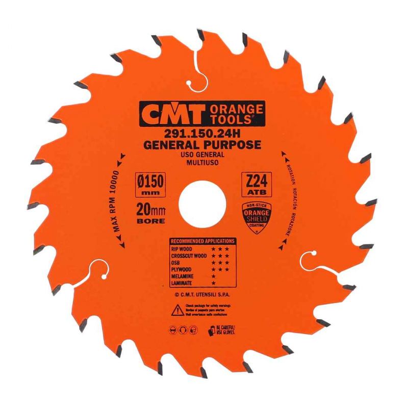 Tarcza pilarska do cięcia drewna Ø 150/20 mm 24 zęby 291.150.24H CMT Tarcza pilarska do cięcia drewna Ø 150/20 mm 24 zęby 291.150.24H CMT Bahcocentrum.pl