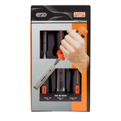 Zestaw 3 sztuk dłut do drewna ERGO™ 434-S3-EUR BAHCO