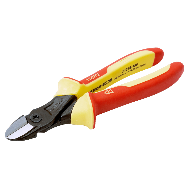 Szczypce ucinaki boczne izolowane VDE 180 mm ERGO™ 2101S-180 BAHCO Szczypce ucinaki boczne izolowane VDE 180 mm ERGO™ 2101S-180 BAHCO Bahcocentrum.pl