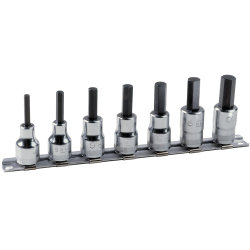 Zestaw 7 szt. nasadek 3/8'' imbusowych na szynie hex 3-10 mm 7409MR/S7 Bahco