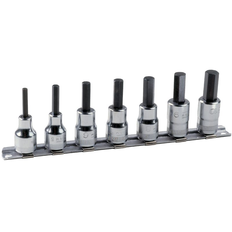 Zestaw 7 szt. nasadek 3/8'' imbusowych na szynie hex 3-10 mm 7409MR/S7 Bahco Zestaw 7 szt. nasadek 3/8'' imbusowych na szynie hex 3-10 mm 7409MR/S7 Bahco Bahcocentrum.pl