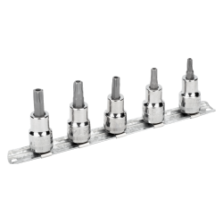 Zestaw 5 szt. nasadek 3/8'' torx z otworem, na szynie TR27-TR50 7409TORX-TRR/S5 Bahco