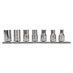 Zestaw 7 szt. nasadek 3/8'' do śrub zewnętrznych torx-ER na szynie 7400TORX-ER/S7 Bahco