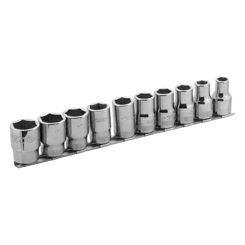 Zestaw 10 szt. nasadek 1/2'' na szynie 10-22 mm 7810MH BAHCO Zestaw 10 szt. nasadek 1/2'' na szynie 10-22 mm 7810MH BAHCO Bahcocentrum.pl