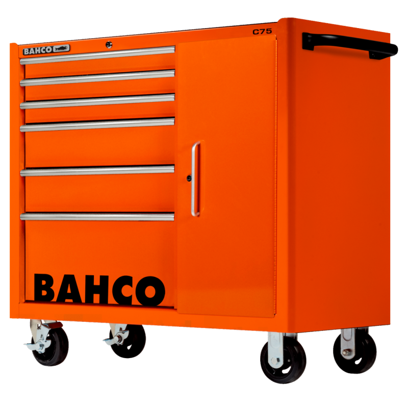 Wózek narzędziowy warsztatowy 6 szuflad C75 orange 1475KXL6C Bahco Wózek narzędziowy warsztatowy 6 szuflad C75 orange 1475KXL6C Bahco Bahcocentrum.pl