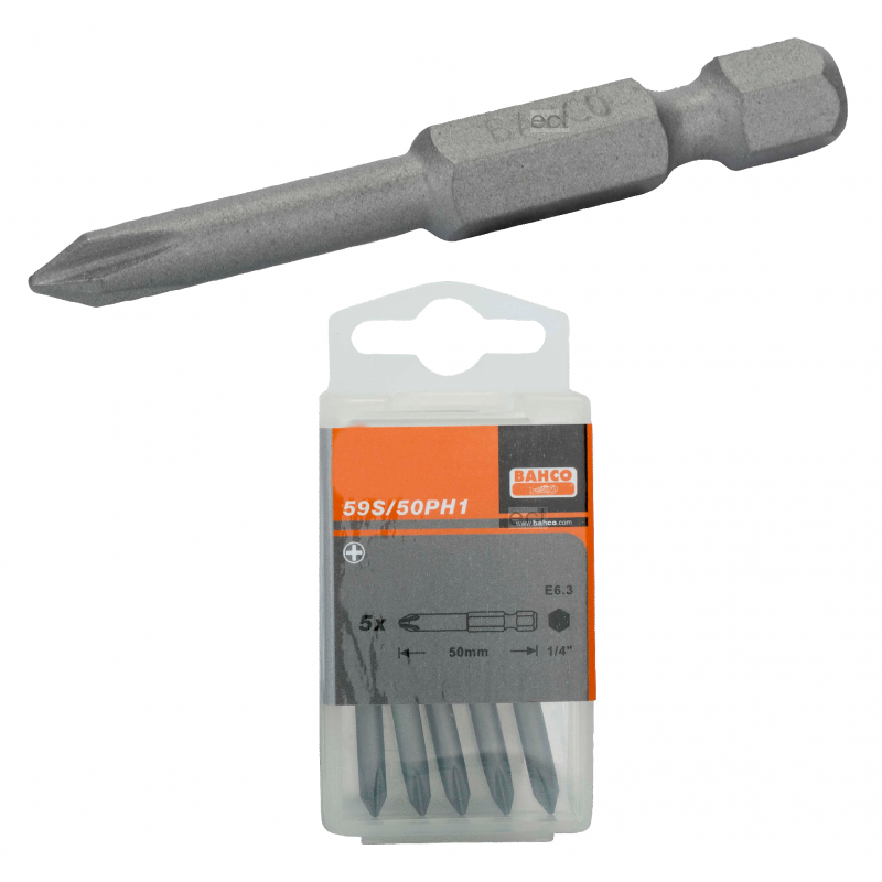 Bit Phillips PH3 x 50 mm 5 szt. 59S/50PH3-5P BAHCO Bit Phillips PH3 x 50 mm 5 szt. 59S/50PH3-5P BAHCO Bahcocentrum.pl