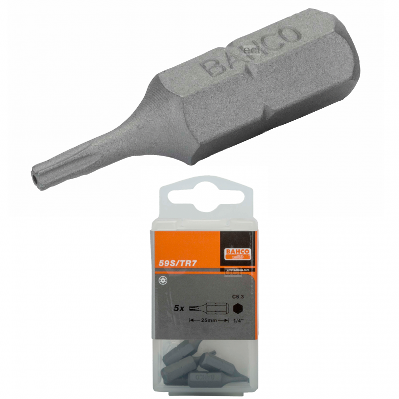 Bit Torx z otworem TR30 x 25 mm 5 szt. 59S/TR30-5P BAHCO Bit Torx z otworem TR30 x 25 mm 5 szt. 59S/TR30-5P BAHCO Bahcocentrum.pl