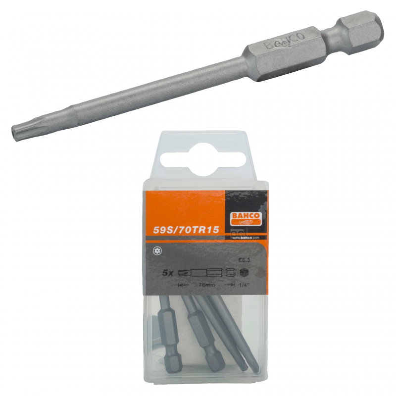Bit Torx z otworem TR25 x70 mm 5 szt. 59S/70TR25 Bahco Bit Torx z otworem TR25 x70 mm 5 szt. 59S/70TR25 Bahco Bahcocentrum.pl