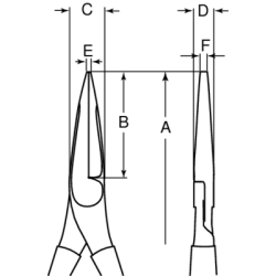 Szczypce płaskie 160 mm 2421 D-160IP Bahco