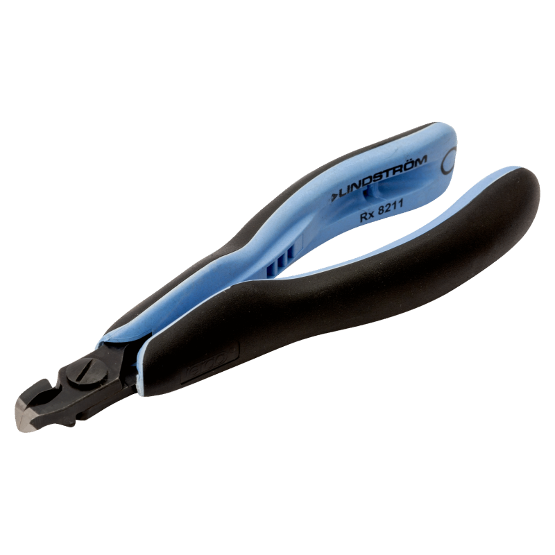 Szczypce ucinaki ukośne 20° precyzyjne 0.2-1.2 Flush ESD ERGO™ RX 8211 Lindstrom Bahcocentrum.pl
