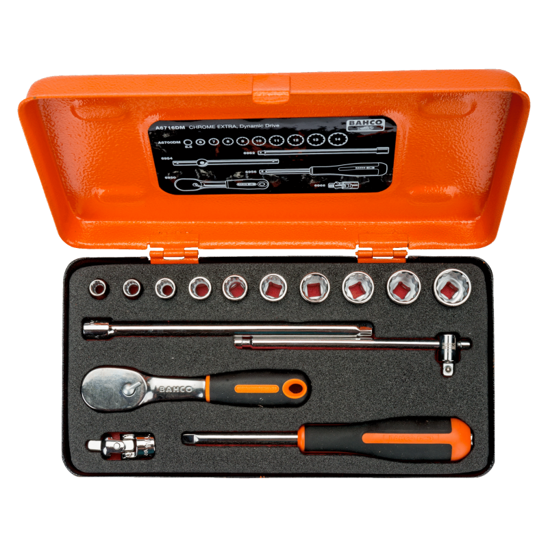 Zestaw narzędzi 1/4'' 15 el. w metalowej kasecie A6716DM BAHCO Zestaw narzędzi 1/4'' 15 el. w metalowej kasecie A6716DM BAHCO Bahcocentrum.pl