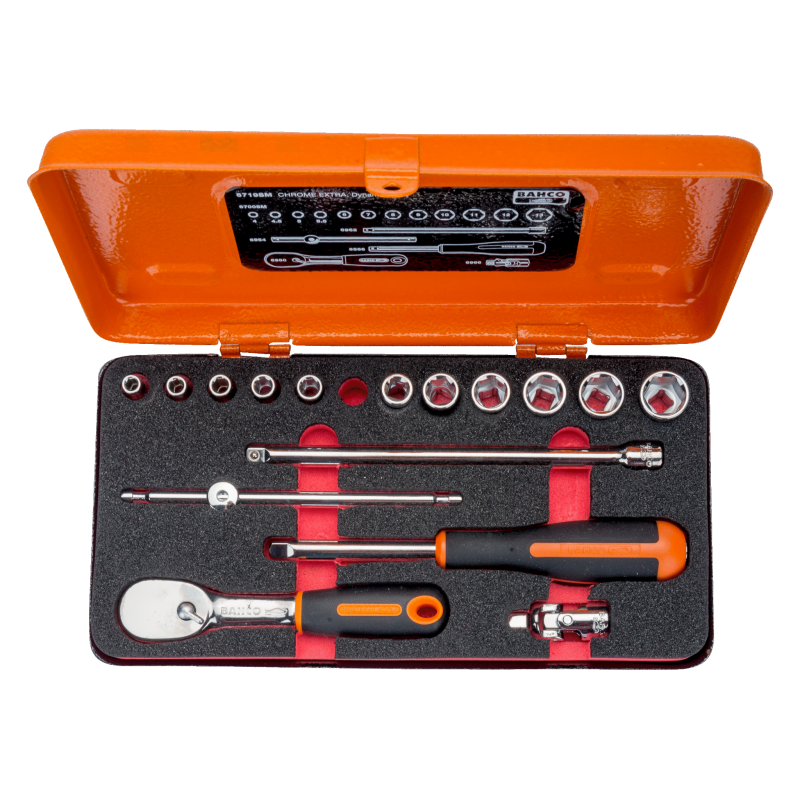 Zestaw narzędzi 1/4'' 17 el. w metalowej kasecie 6719SM BAHCO Zestaw narzędzi 1/4'' 17 el. w metalowej kasecie 6719SM BAHCO Bahcocentrum.pl