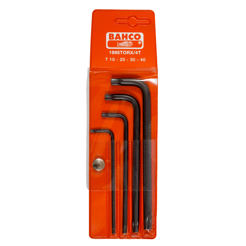 Zestaw 4 szt. kluczy imbusowych Torx 10-40 mm 1995TORX/4T Bahco Zestaw 4 szt. kluczy imbusowych Torx 10-40 mm 1995TORX/4T Bahco Bahcocentrum.pl