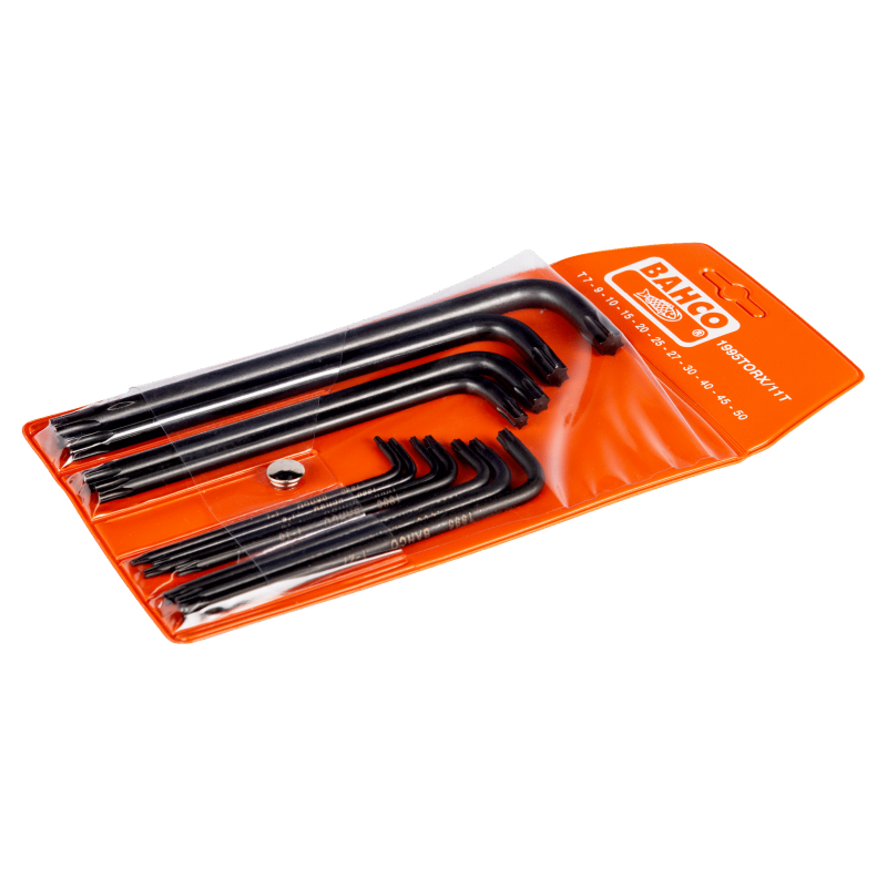Zestaw 11 szt. kluczy imbusowych Torx 7-50 mm 1995TORX/11T Bahco Zestaw 11 szt. kluczy imbusowych Torx 7-50 mm 1995TORX/11T Bahco Bahcocentrum.pl