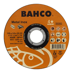 Tarcza korundowa do cięcia metalu Ø 115/1.0 mm 3912-115-T41-IM BAHCO