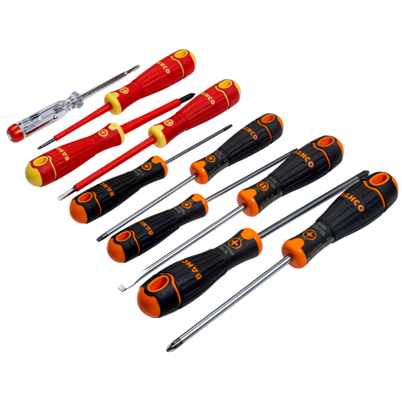 Zestaw wkrętaków zwykłe + izolowane + próbnik 10 el. FIT B219.110 BAHCO Zestaw wkrętaków zwykłe + izolowane + próbnik 10 el. FIT B219.110 BAHCO Bahcocentrum.pl
