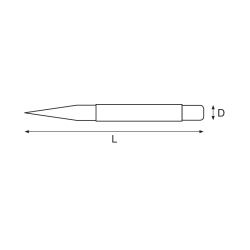 Punktak nieiskrzący AL-BR 100 mm NS608-100 Bahco