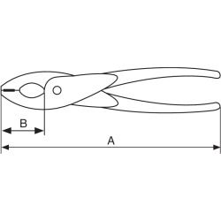 Szczypce nieiskrzące AL-BR 200 mm NS411-200 Bahco