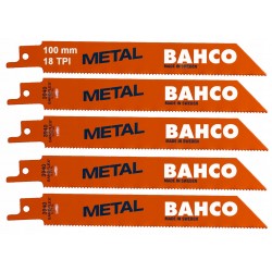 Brzeszczot bagnetowy 100 mm (5 sztuk) bimetal Sandflex 18T Bahco 3940-100-18-ST-5P