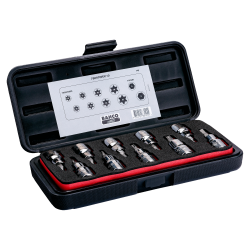 Zestaw nasadek 1/2” z końcówkami torx i imbusowymi 10 el. 7809TORX/10 Bahco