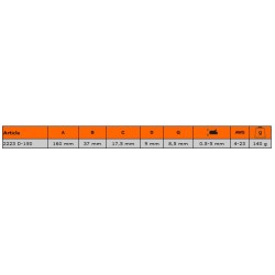 Szczypce do ściągania izolacji 165 mm 2223 D-150 Bahco