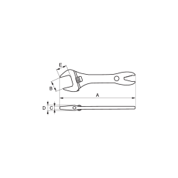 Klucz nastawny 205 mm 31 BAHCO