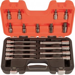 Zestaw nasadek 1/2” z końcówkami imbusowymi 18 el. S18HEX Bahco