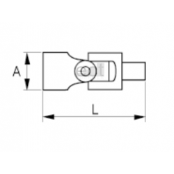 Przegub uniwersalny 1/4'' 6968 Bahco